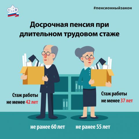 Часть россиян смогут выйти на пенсию раньше срока