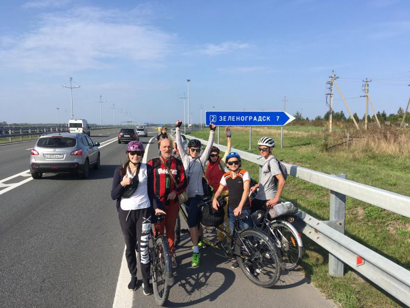 Инклюзивный вело-пробег: в Калининграде незрячие велосипедисты преодолели 70 километров пути